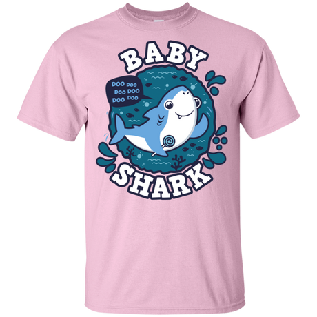 T-Shirts Light Pink / YXS Shark Family trazo - Baby Boy Youth T-Shirt