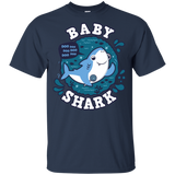 T-Shirts Navy / YXS Shark Family trazo - Baby Boy Youth T-Shirt