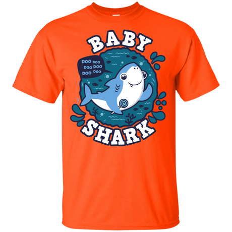 T-Shirts Orange / YXS Shark Family trazo - Baby Boy Youth T-Shirt