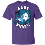 T-Shirts Purple / YXS Shark Family trazo - Baby Boy Youth T-Shirt