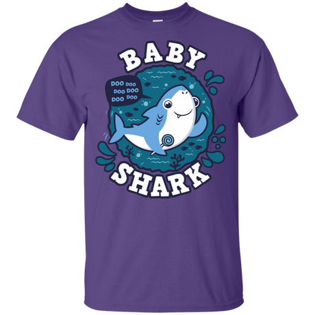 T-Shirts Purple / YXS Shark Family trazo - Baby Boy Youth T-Shirt