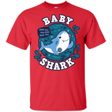 T-Shirts Red / YXS Shark Family trazo - Baby Boy Youth T-Shirt