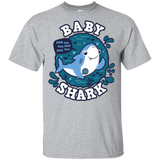 T-Shirts Sport Grey / YXS Shark Family trazo - Baby Boy Youth T-Shirt
