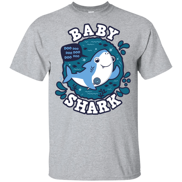T-Shirts Sport Grey / YXS Shark Family trazo - Baby Boy Youth T-Shirt