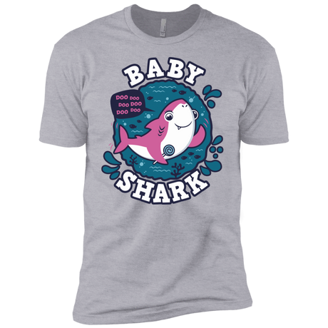 T-Shirts Heather Grey / YXS Shark Family trazo - Baby Girl Boys Premium T-Shirt