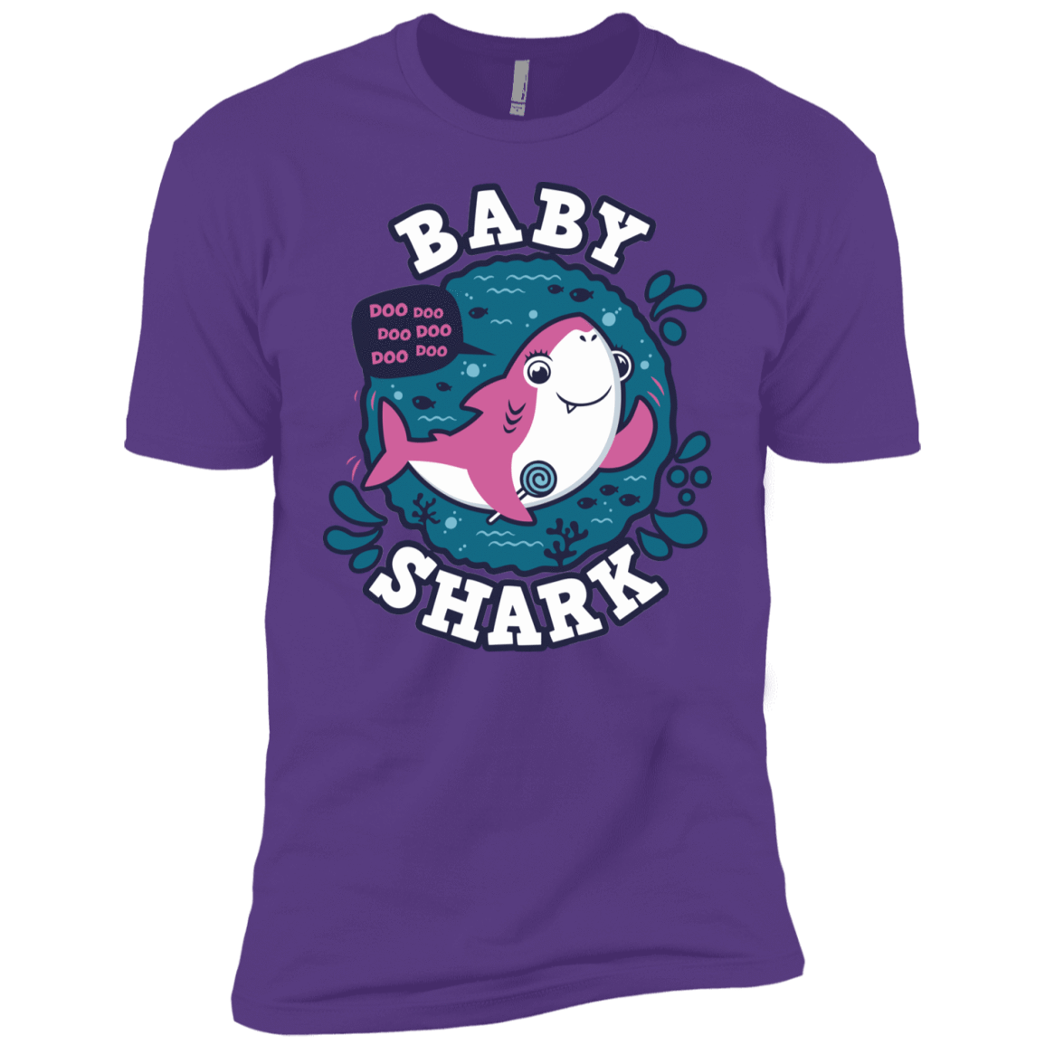 T-Shirts Purple Rush / YXS Shark Family trazo - Baby Girl Boys Premium T-Shirt