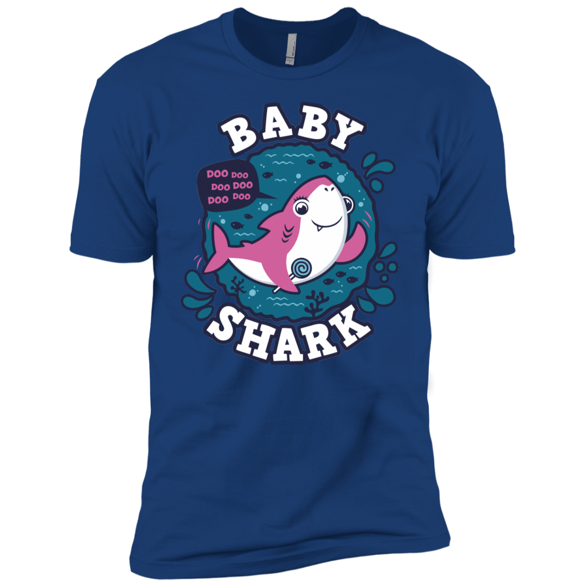 T-Shirts Royal / YXS Shark Family trazo - Baby Girl Boys Premium T-Shirt