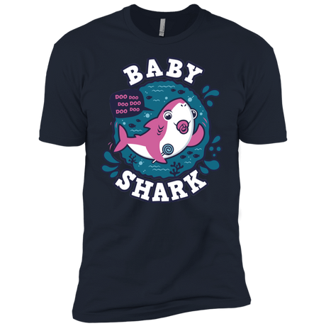 T-Shirts Midnight Navy / YXS Shark Family trazo - Baby Girl chupete Boys Premium T-Shirt