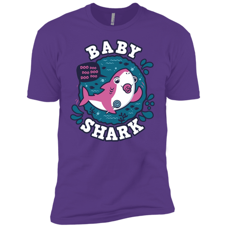 T-Shirts Purple Rush / YXS Shark Family trazo - Baby Girl chupete Boys Premium T-Shirt