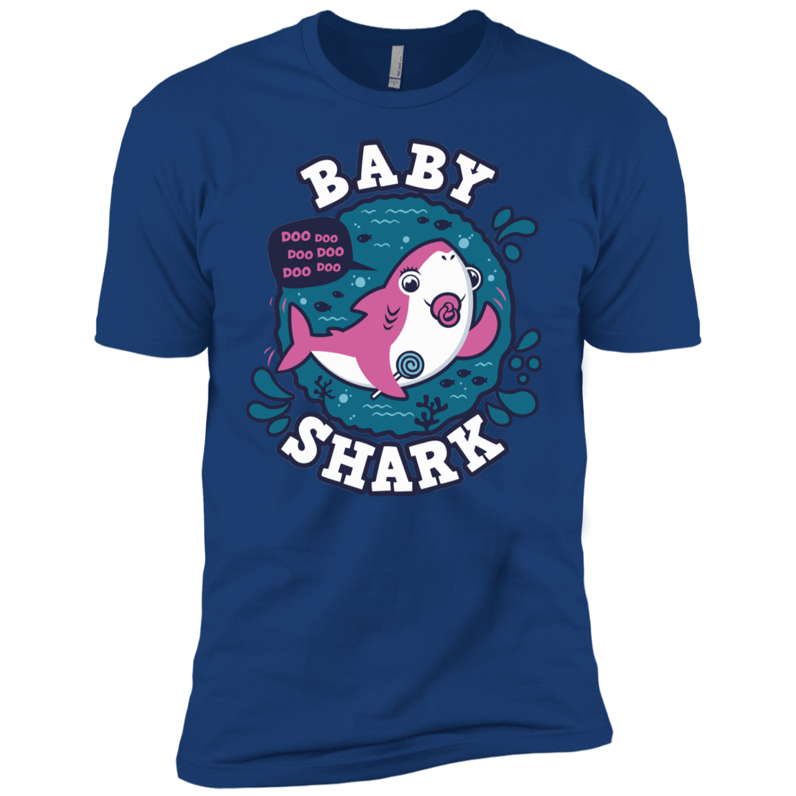 T-Shirts Royal / YXS Shark Family trazo - Baby Girl chupete Boys Premium T-Shirt