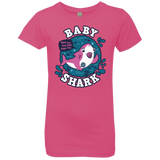 T-Shirts Hot Pink / YXS Shark Family trazo - Baby Girl chupete Girls Premium T-Shirt