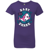 T-Shirts Purple Rush / YXS Shark Family trazo - Baby Girl chupete Girls Premium T-Shirt