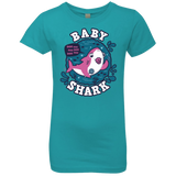 T-Shirts Tahiti Blue / YXS Shark Family trazo - Baby Girl chupete Girls Premium T-Shirt