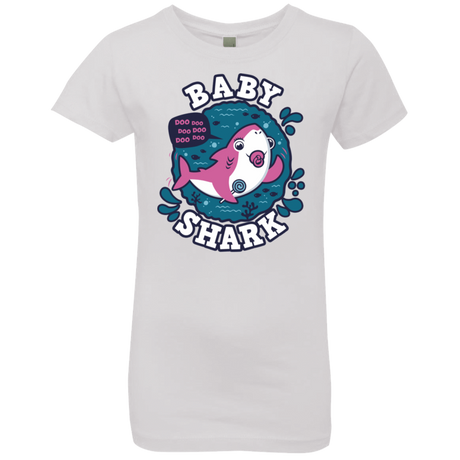 T-Shirts White / YXS Shark Family trazo - Baby Girl chupete Girls Premium T-Shirt