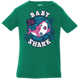 T-Shirts Kelly / 6 Months Shark Family trazo - Baby Girl chupete Infant Premium T-Shirt