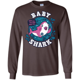 T-Shirts Dark Chocolate / S Shark Family trazo - Baby Girl chupete Men's Long Sleeve T-Shirt