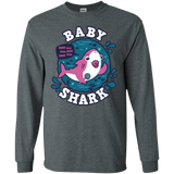 T-Shirts Dark Heather / S Shark Family trazo - Baby Girl chupete Men's Long Sleeve T-Shirt