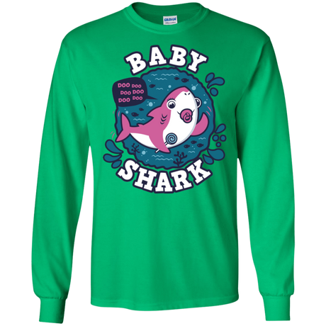 T-Shirts Irish Green / S Shark Family trazo - Baby Girl chupete Men's Long Sleeve T-Shirt