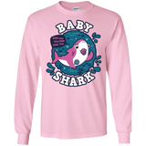 T-Shirts Light Pink / S Shark Family trazo - Baby Girl chupete Men's Long Sleeve T-Shirt