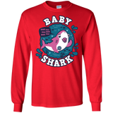 T-Shirts Red / S Shark Family trazo - Baby Girl chupete Men's Long Sleeve T-Shirt