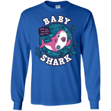 T-Shirts Royal / S Shark Family trazo - Baby Girl chupete Men's Long Sleeve T-Shirt