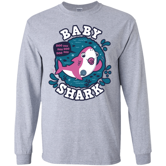 T-Shirts Sport Grey / S Shark Family trazo - Baby Girl chupete Men's Long Sleeve T-Shirt