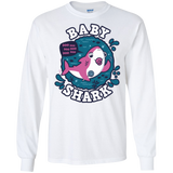 T-Shirts White / S Shark Family trazo - Baby Girl chupete Men's Long Sleeve T-Shirt