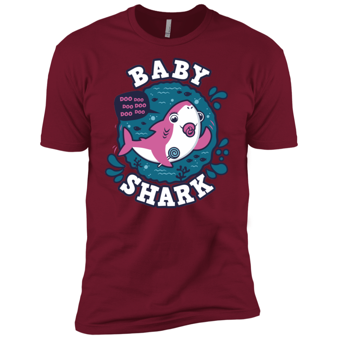 T-Shirts Cardinal / X-Small Shark Family trazo - Baby Girl chupete Men's Premium T-Shirt