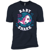 T-Shirts Midnight Navy / X-Small Shark Family trazo - Baby Girl chupete Men's Premium T-Shirt