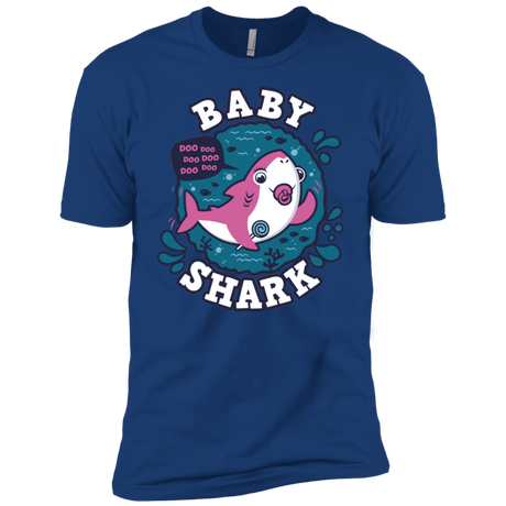 T-Shirts Royal / X-Small Shark Family trazo - Baby Girl chupete Men's Premium T-Shirt