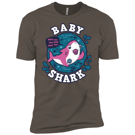 T-Shirts Warm Grey / X-Small Shark Family trazo - Baby Girl chupete Men's Premium T-Shirt