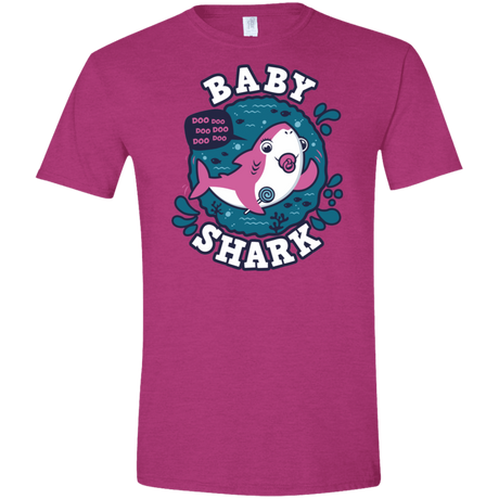 T-Shirts Antique Heliconia / S Shark Family trazo - Baby Girl chupete Men's Semi-Fitted Softstyle