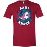 T-Shirts Cardinal Red / S Shark Family trazo - Baby Girl chupete Men's Semi-Fitted Softstyle