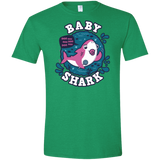 T-Shirts Heather Irish Green / S Shark Family trazo - Baby Girl chupete Men's Semi-Fitted Softstyle