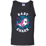 T-Shirts Black / S Shark Family trazo - Baby Girl chupete Men's Tank Top