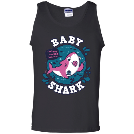 T-Shirts Black / S Shark Family trazo - Baby Girl chupete Men's Tank Top