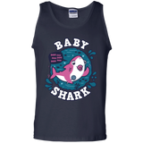 T-Shirts Navy / S Shark Family trazo - Baby Girl chupete Men's Tank Top