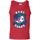 T-Shirts Red / S Shark Family trazo - Baby Girl chupete Men's Tank Top