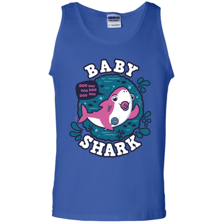 T-Shirts Royal / S Shark Family trazo - Baby Girl chupete Men's Tank Top