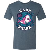 T-Shirts Indigo / S Shark Family trazo - Baby Girl chupete Men's Triblend T-Shirt