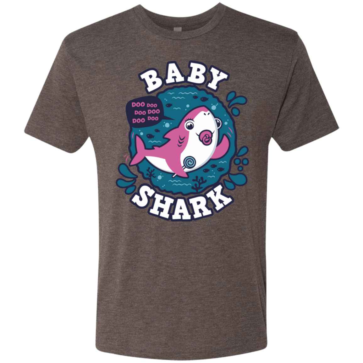 T-Shirts Macchiato / S Shark Family trazo - Baby Girl chupete Men's Triblend T-Shirt