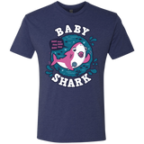 T-Shirts Vintage Navy / S Shark Family trazo - Baby Girl chupete Men's Triblend T-Shirt