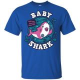 T-Shirts Royal / S Shark Family trazo - Baby Girl chupete T-Shirt