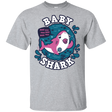 T-Shirts Sport Grey / S Shark Family trazo - Baby Girl chupete T-Shirt