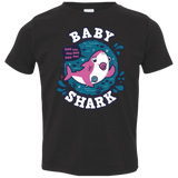 T-Shirts Black / 2T Shark Family trazo - Baby Girl chupete Toddler Premium T-Shirt