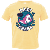 T-Shirts Butter / 2T Shark Family trazo - Baby Girl chupete Toddler Premium T-Shirt