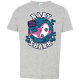 T-Shirts Heather Grey / 2T Shark Family trazo - Baby Girl chupete Toddler Premium T-Shirt