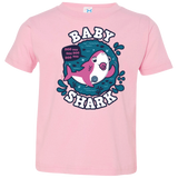 T-Shirts Pink / 2T Shark Family trazo - Baby Girl chupete Toddler Premium T-Shirt