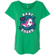 T-Shirts Envy / X-Small Shark Family trazo - Baby Girl chupete Triblend Dolman Sleeve