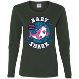 T-Shirts Forest / S Shark Family trazo - Baby Girl chupete Women's Long Sleeve T-Shirt